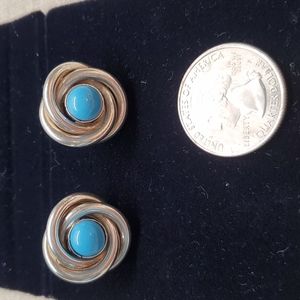 Sterling silver pierced earrings